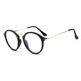 Sam Vintage Round Glasses Frames Round Frames Southood Bright Black